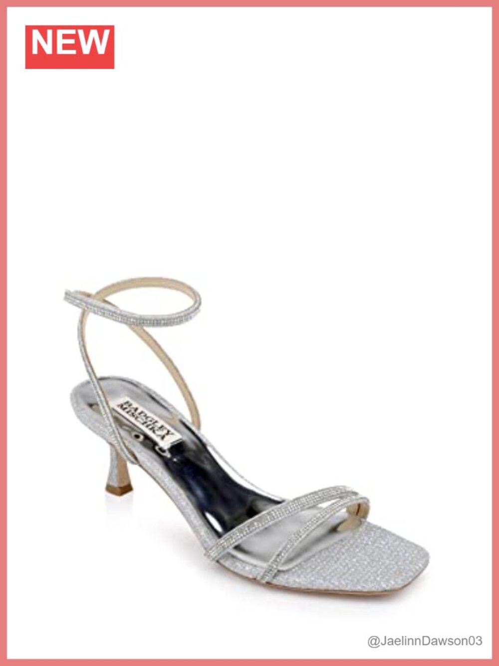 Badgley Mischka Ultra Kitten Heel Sandals Women Open Toe Satin Evening Shoes